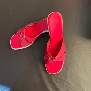 Italian Shoemakers wedge sandals.